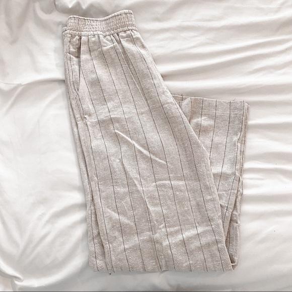 Drew Linen Wide Leg Pants on Sale, UP 